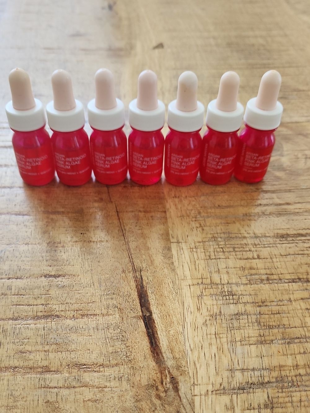 JOSIE MARAN Argan Beta-Retinoid Pink Algae Serum Travel Size Set of 7 Bottles